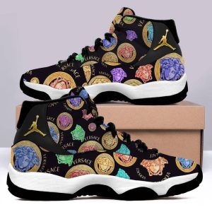 Gianni Versace Colorful Air Jordan 11 Custom Sneakers Shoes JD110211