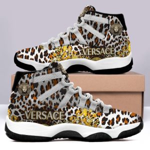 Gianni Versace Leopard Air Jordan 11 Custom Sneakers Shoes JD110247