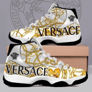 Gianni Versace White Air Jordan 11 Custom Sneakers Shoes JD110207