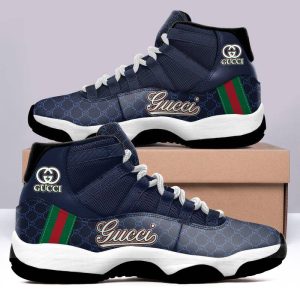 Gucci Navy Air Jordan 11 Custom Sneakers Shoes JD110172