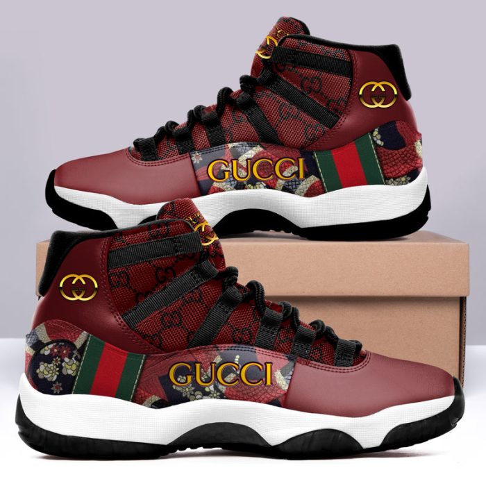 Gucci Red Air Jordan 11 Custom Sneakers Shoes JD110260