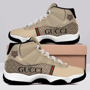 Gucci Tiger Brown Air Jordan 11 Custom Sneakers Shoes JD110187