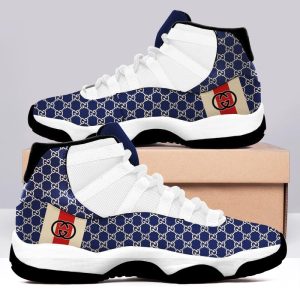 Gucci White Blue Air Jordan 11 Custom Sneakers Shoes JD110174