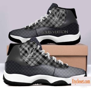 LV Jordan Shoes Louis Vuitton Caro Design Air Jordan 11 Custom Shoes JD110151