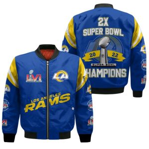 Los Angeles Rams Super Bowl Champions Bomber Jacket 841 BBJ3403