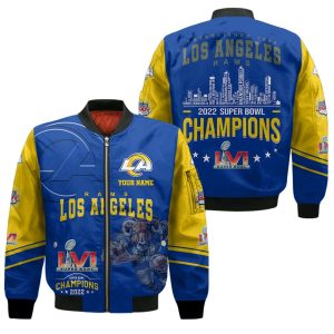 Los Angeles Rams Super Bowl Champions Custom Bomber Jacket 858 BBJ3401