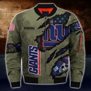 New York Giants NFL Custom Bomber Jacket BBJ3481