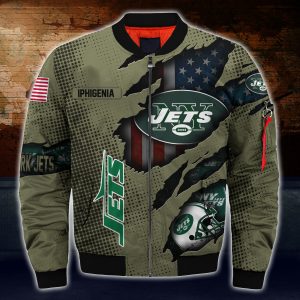 New York Jets NFL Custom Bomber Jacket BBJ3487
