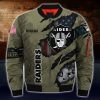 Oakland Raiders NFL Custom Bomber Jacket BBJ3497