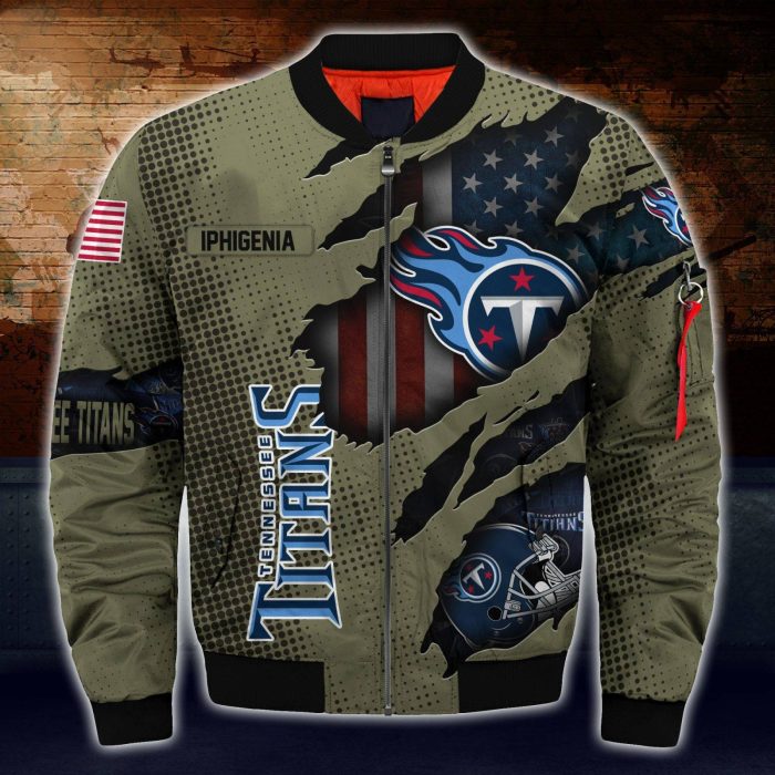 Tennessee Titans NFL Custom Bomber Jacket BBJ3501