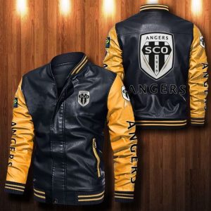 Angers Sco Leather Bomber Jacket  CTLBJ091