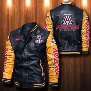 Arizona Wildcats Leather Bomber Jacket  CTLBJ040