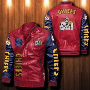 Chiefs Rugby Leather Bomber Jacket CTLBJ133