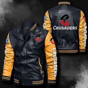 Crusaders Leather Bomber Jacket CTLBJ097