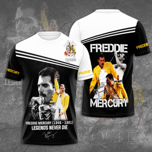 Freddie Mercury Unisex 3D T-Shirt TGI021