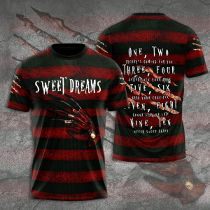 Freddy Krueger Freddy Krueger "Sweet Dream" Collection Unisex 3D T-Shirt TGI489