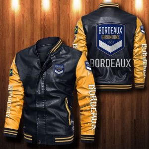 Girondins De Bordeaux Leather Bomber Jacket CTLBJ101