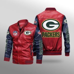 Green Bay Packers Leather Bomber Jacket CTLBJ151