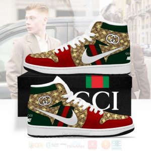 Gucci Ace GG Supreme With Bees Air Jordan 1 Luxury High Top Shoes 2022 HJD1013