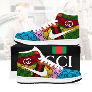 Gucci Air Jordan 1 Couture GG Custom Luxury High Top Shoes 2022 HJD1005