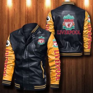 Liverpool F.C Leather Bomber Jacket CTLBJ102