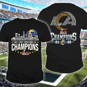 Los Angeles Rams Super Bowl Champions LVI Unisex 3D T-Shirt TGI588