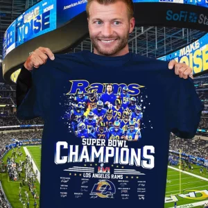 Los Angeles Rams Super Bowl Champions LVI Unisex 3D T-Shirt TGI589