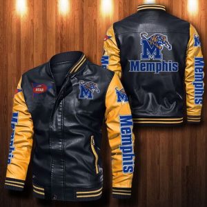 Memphis Tigers Leather Bomber Jacket  CTLBJ036