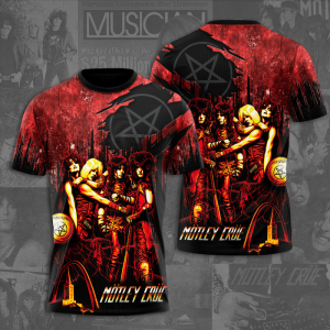 Motley Crue Unisex 3D T-Shirt TGI024