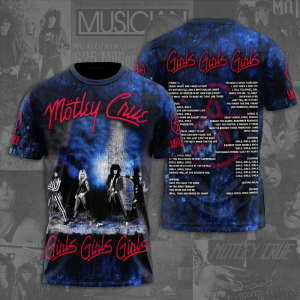 Motley Crue Unisex 3D T-Shirt TGI237