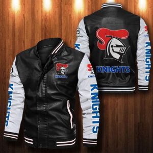 Newcastle Knights Leather Bomber Jacket CTLBJ131