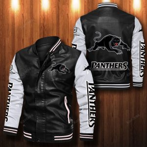 Penrith Panthers Leather Bomber Jacket CTLBJ117
