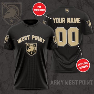 Personalized Army Black Knights Unisex 3D T-Shirt TGI208