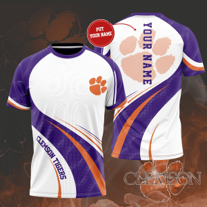 Personalized Clemson Tigers Unisex 3D T-Shirt TGI200