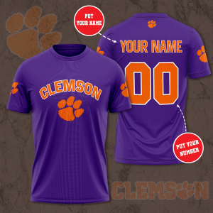 Personalized Clemson Tigers Unisex 3D T-Shirt TGI202