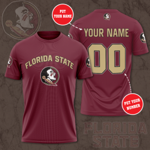 Personalized Florida State Seminoles Unisex 3D T-Shirt TGI193