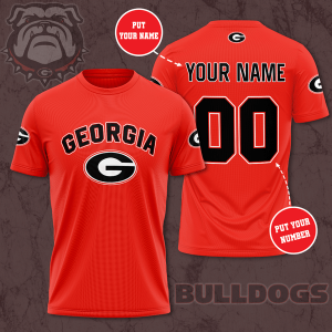 Personalized Georgia Bulldogs Unisex 3D T-Shirt TGI196
