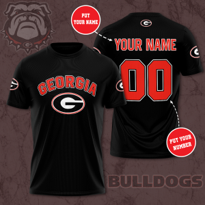 Personalized Georgia Bulldogs Unisex 3D T-Shirt TGI197