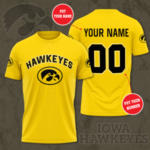 Personalized Iowa Hawkeyes Unisex 3D T-Shirt TGI185