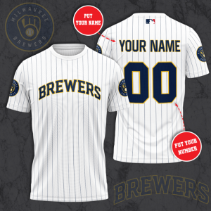 Personalized Milwaukee Brewers Unisex 3D T-Shirt TGI110