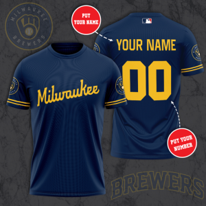 Personalized Milwaukee Brewers Unisex 3D T-Shirt TGI114