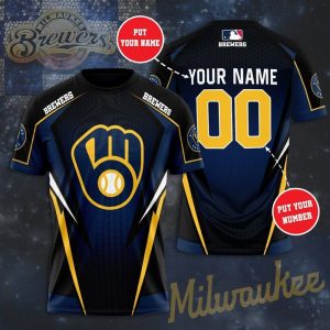 Personalized Milwaukee Brewers Unisex 3D T-Shirt TGI115