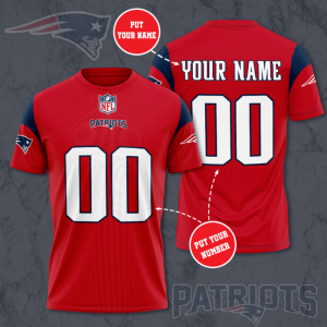 Personalized New England Patriots Unisex 3D T-Shirt TGI059