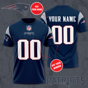 Personalized New England Patriots Unisex 3D T-Shirt TGI060