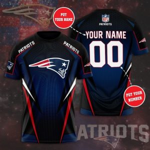 Personalized New England Patriots Unisex 3D T-Shirt TGI062