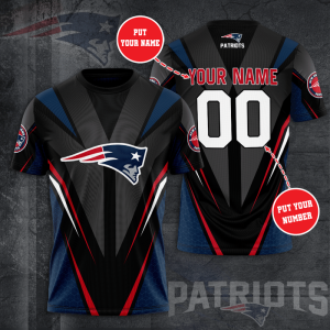 Personalized New England Patriots Unisex 3D T-Shirt TGI063