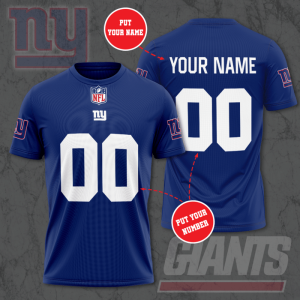 Personalized New York Giants Unisex 3D T-Shirt TGI054