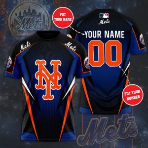 Personalized New York Mets Unisex 3D T-Shirt TGI528