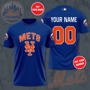 Personalized New York Mets Unisex 3D T-Shirt TGI529