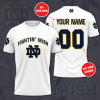 Personalized Notre Dame Fighting Irish Unisex 3D T-Shirt TGI167